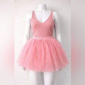 Enchanting Pink Tutu + Hot Kiss Crop Top Bundle